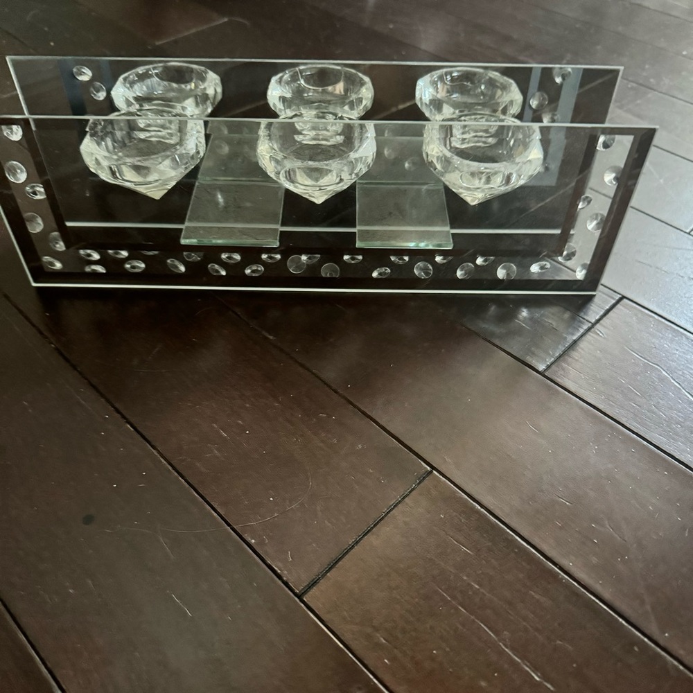 very elegant 3 tea light candle holder